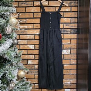 Hollister‎ Women Small Black Jumpsuit Preppy Casual Fall Beach